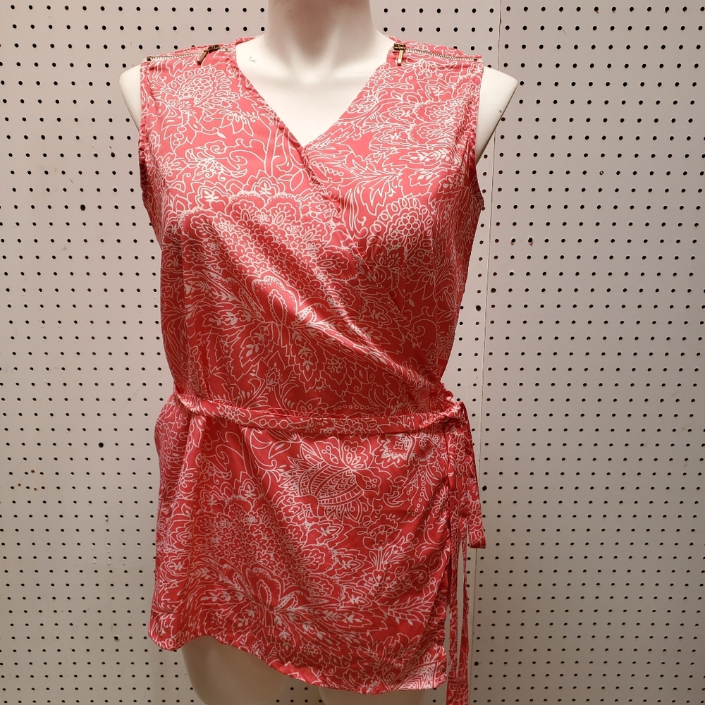 Park Ave Plus Size Sleeveless Wrap Blouse 16